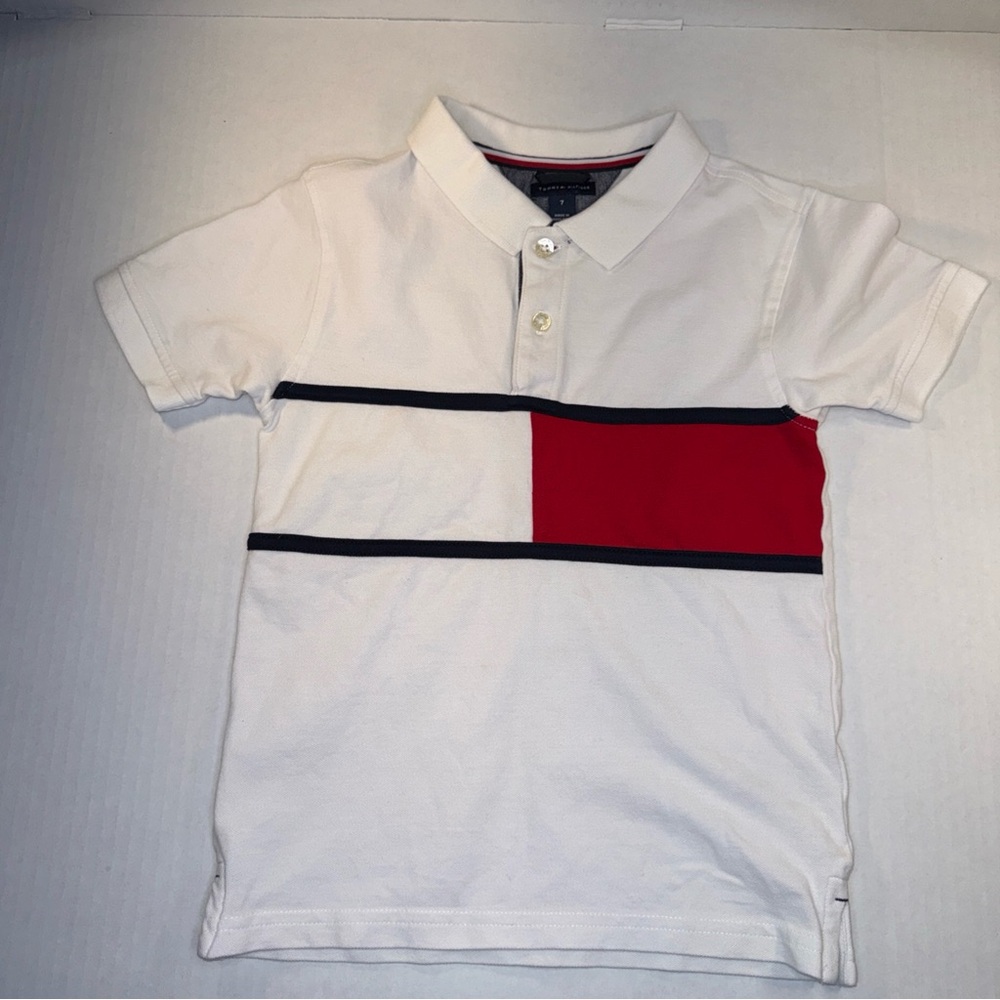 Tommy Hilfiger Kids Polo with Red and Black Detail
